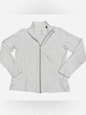 Tommy Bahama Aruba Full-Zip Sweatshirt in white Size Medium
